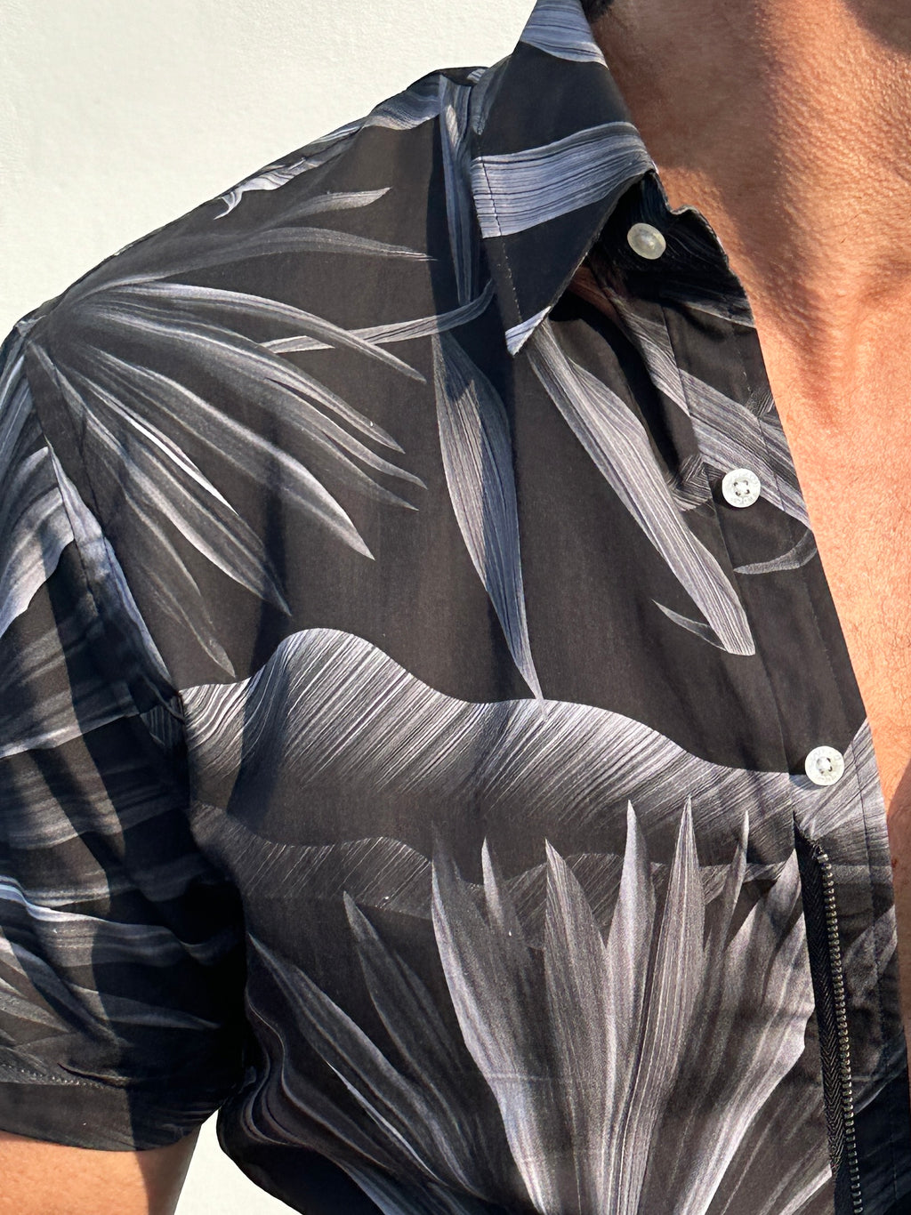 Club Tropicana Party Shirt - Black & Gray