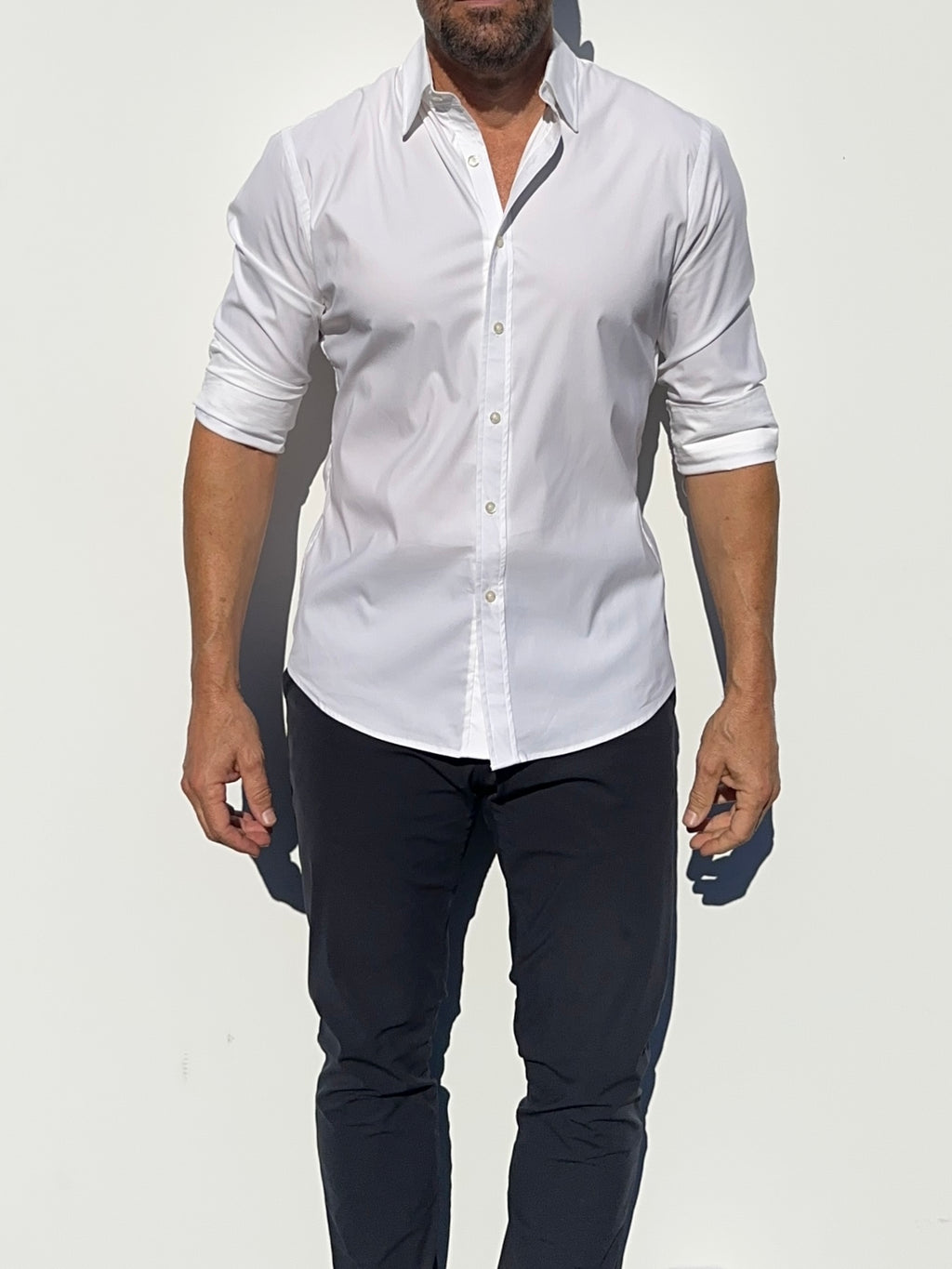 Mega-Stretch Performance Broadcloth - White