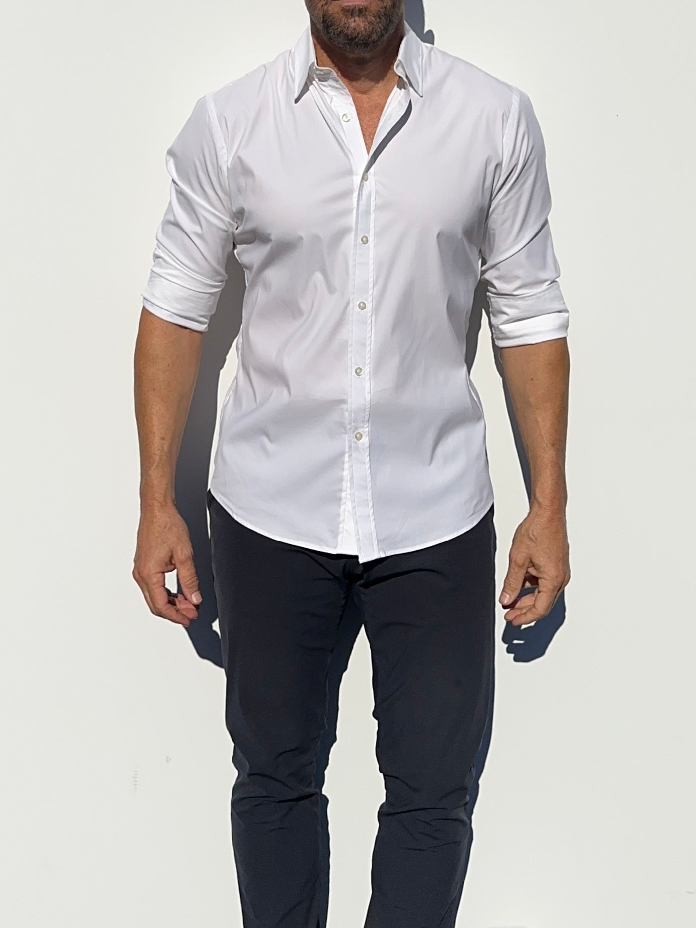 Mega-Stretch Performance Broadcloth - White