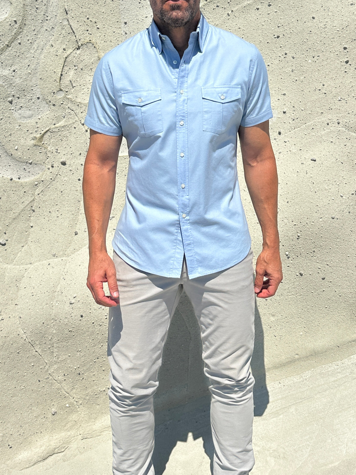 The Twill Cop Shirt - Light Blue