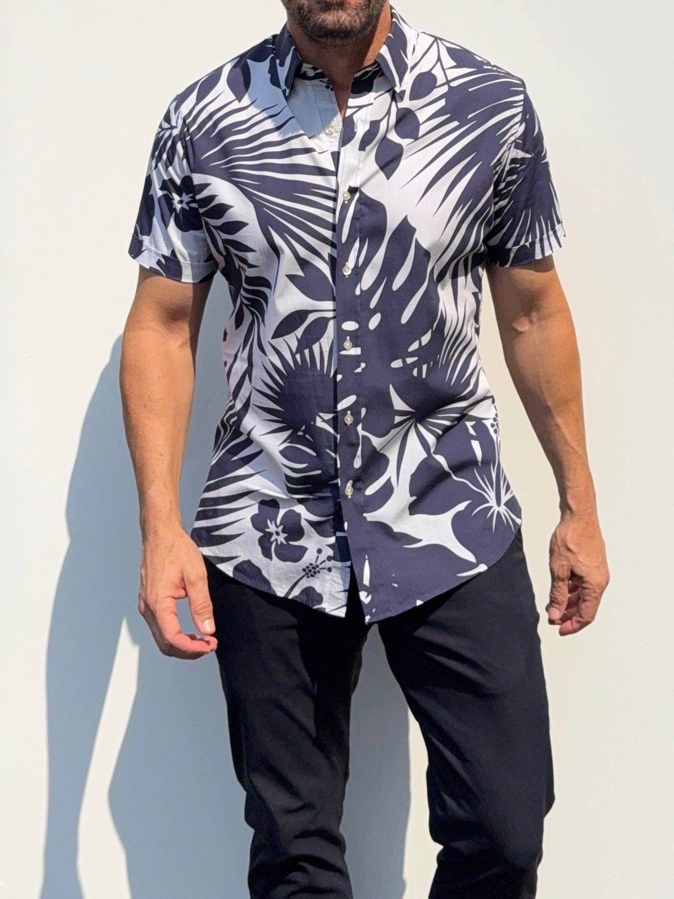 Jungle Print Party Shirt in Cotton
