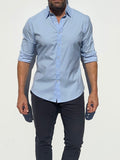 Mega-Stretch Performance Broadcloth - Light Blue