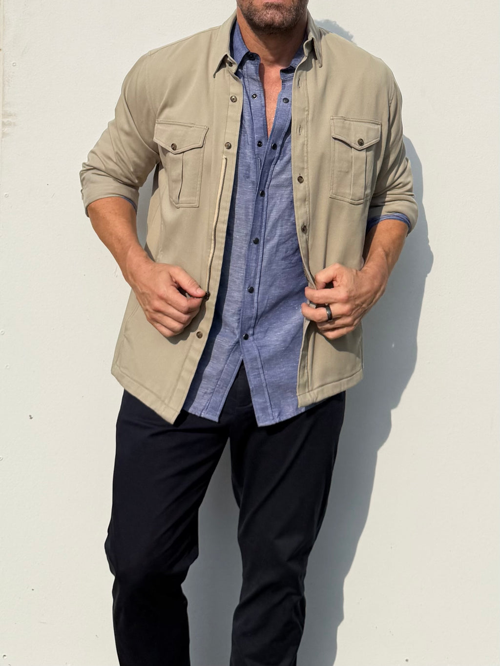 The Urban Legend Shirt-Jacket in Desert Tan - Tan
