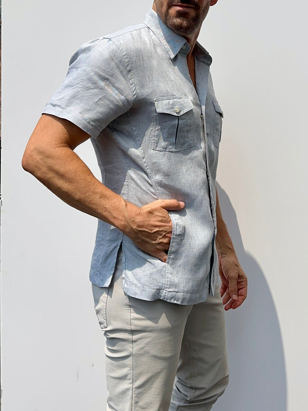 The Urban Legend w/Side Pockets - Light Blue Gray