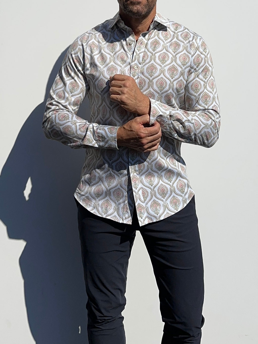 Ornate Party Shirt - Pale Blue