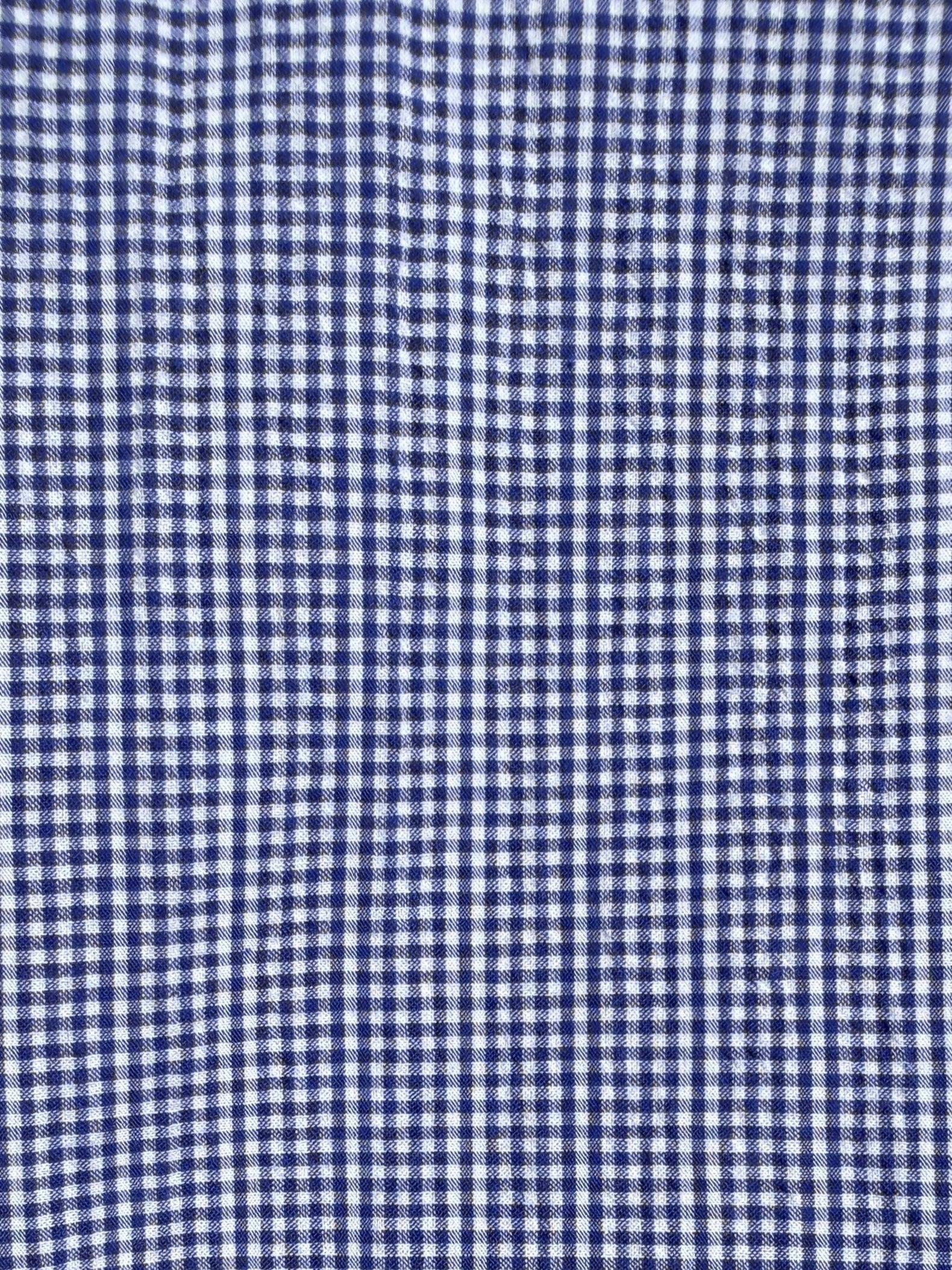 Mini-Gingham Seersucker - Navy