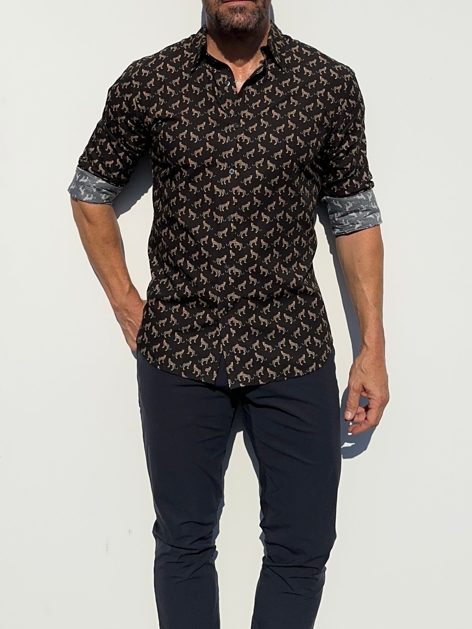 Small Print Party Shirt - The Cheetah