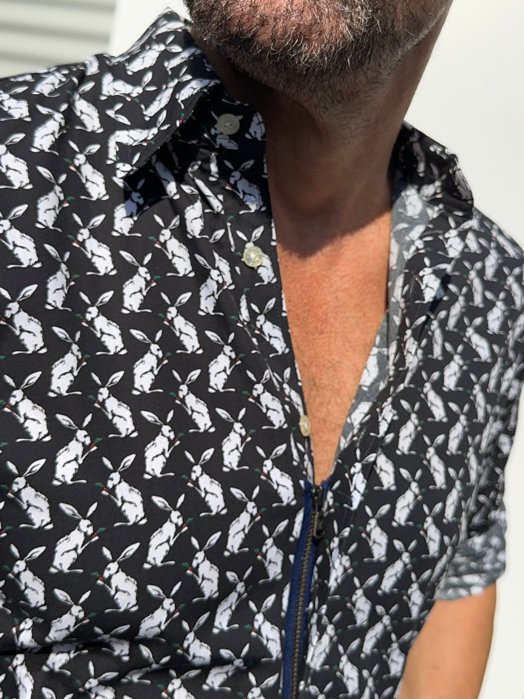 Small Print Party Shirt - Rabbit Run