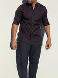 Incognito Stretch Poplin - Eggplant