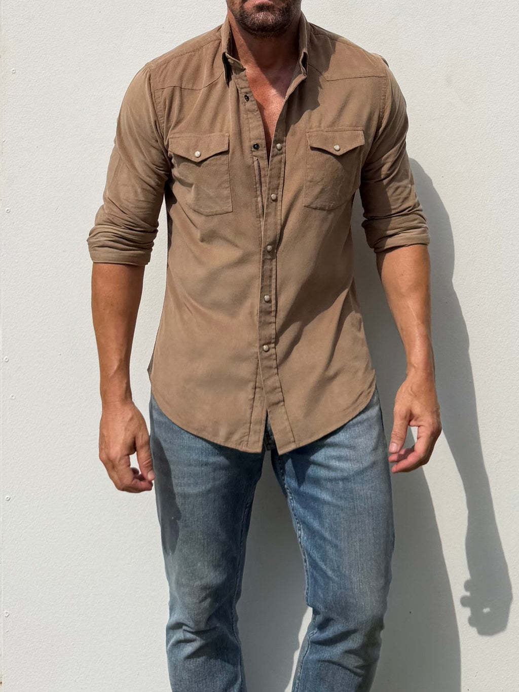 The Corduroy Western - Camel Light Brown