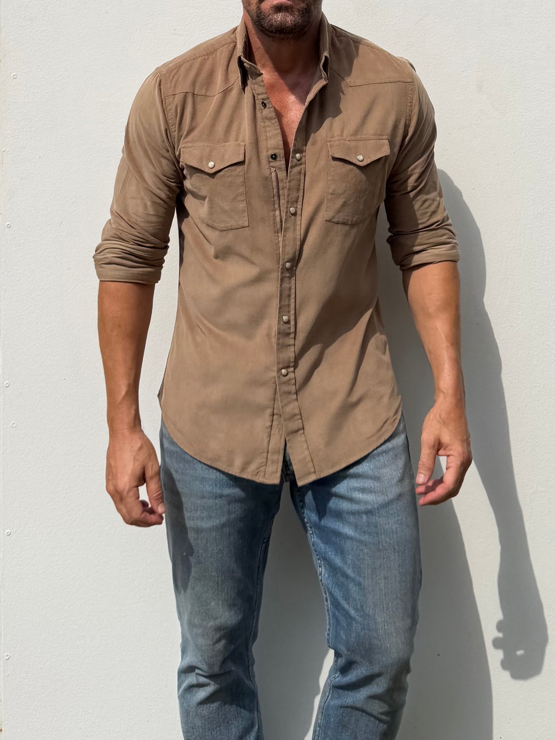 The Corduroy Western - Camel Light Brown