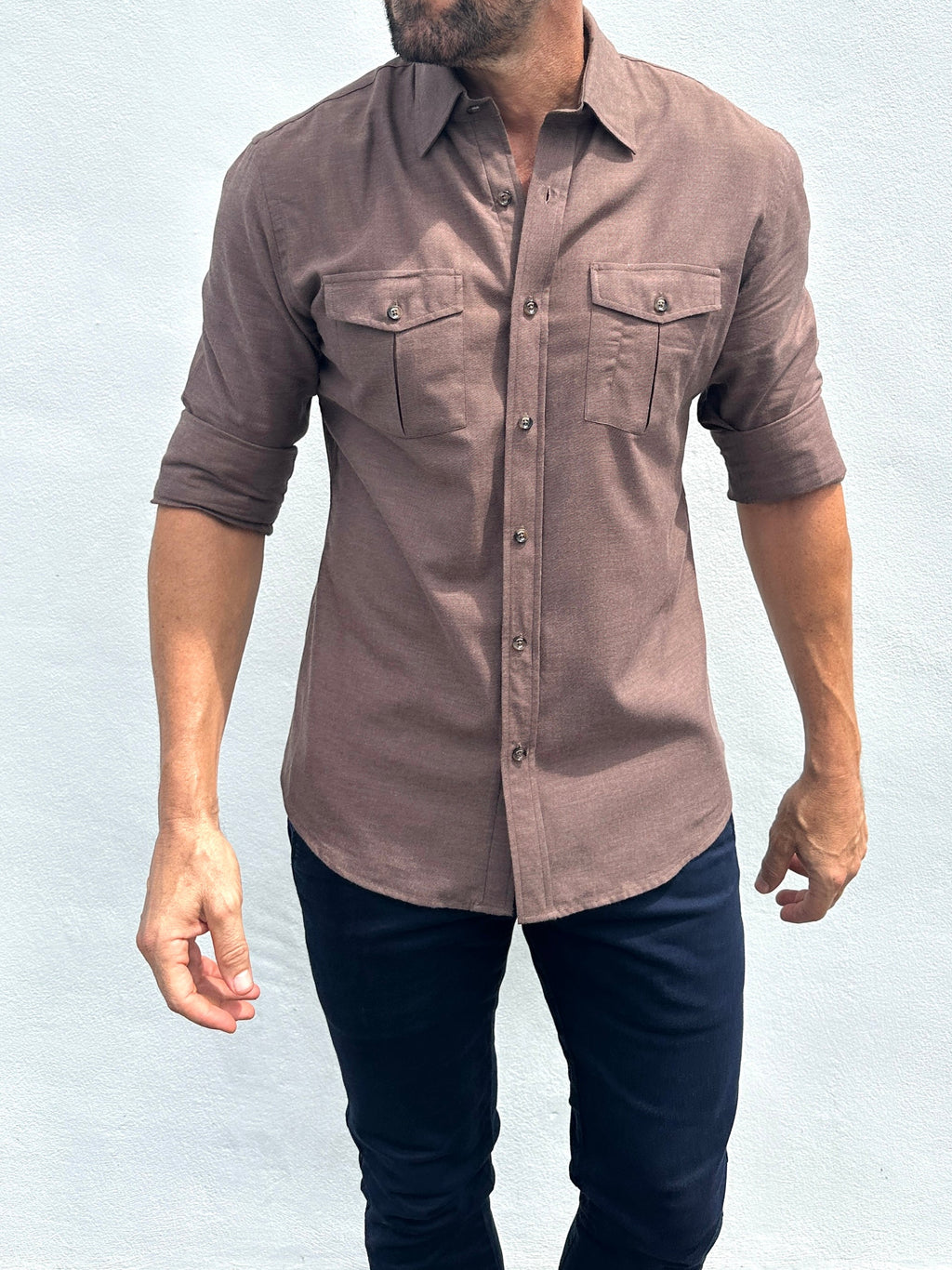 The Two-Pocket Flannel - Brown