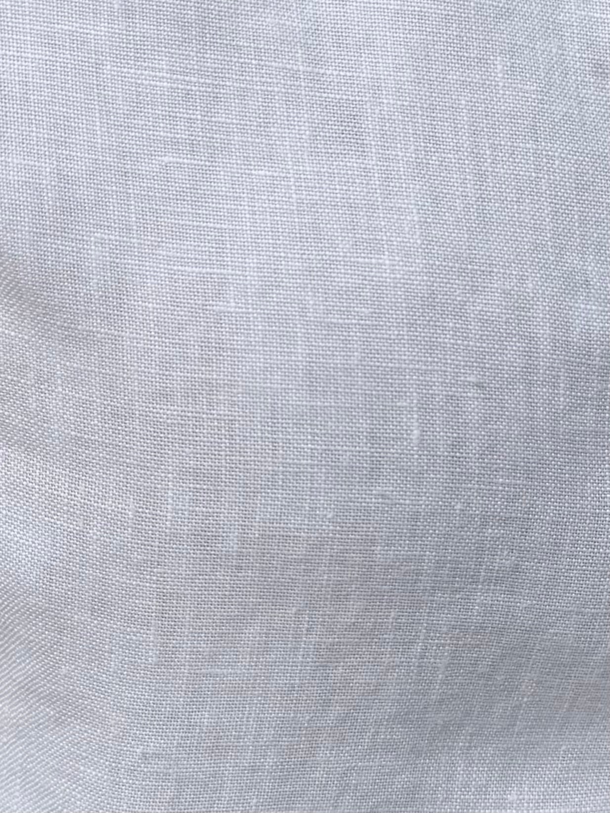 Long Sleeve 1-Pocket Robust Linen - White- Small Batch #665