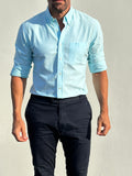 The Solid OCBD - Light Aqua