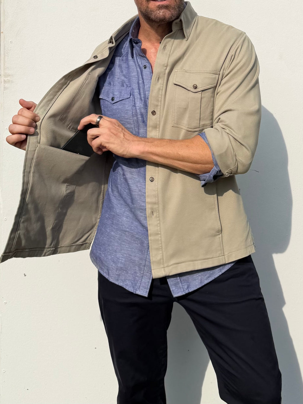 The Urban Legend Shirt-Jacket in Desert Tan - Tan