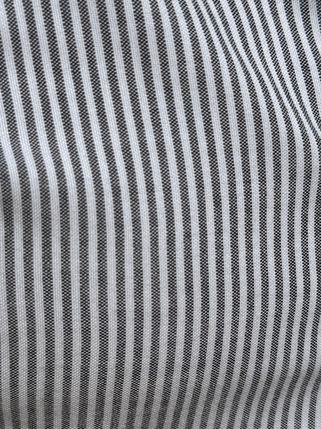 The Striped OCBD: Oxford Cloth Button Down in Charcoal - Charcoal Pinstripe
