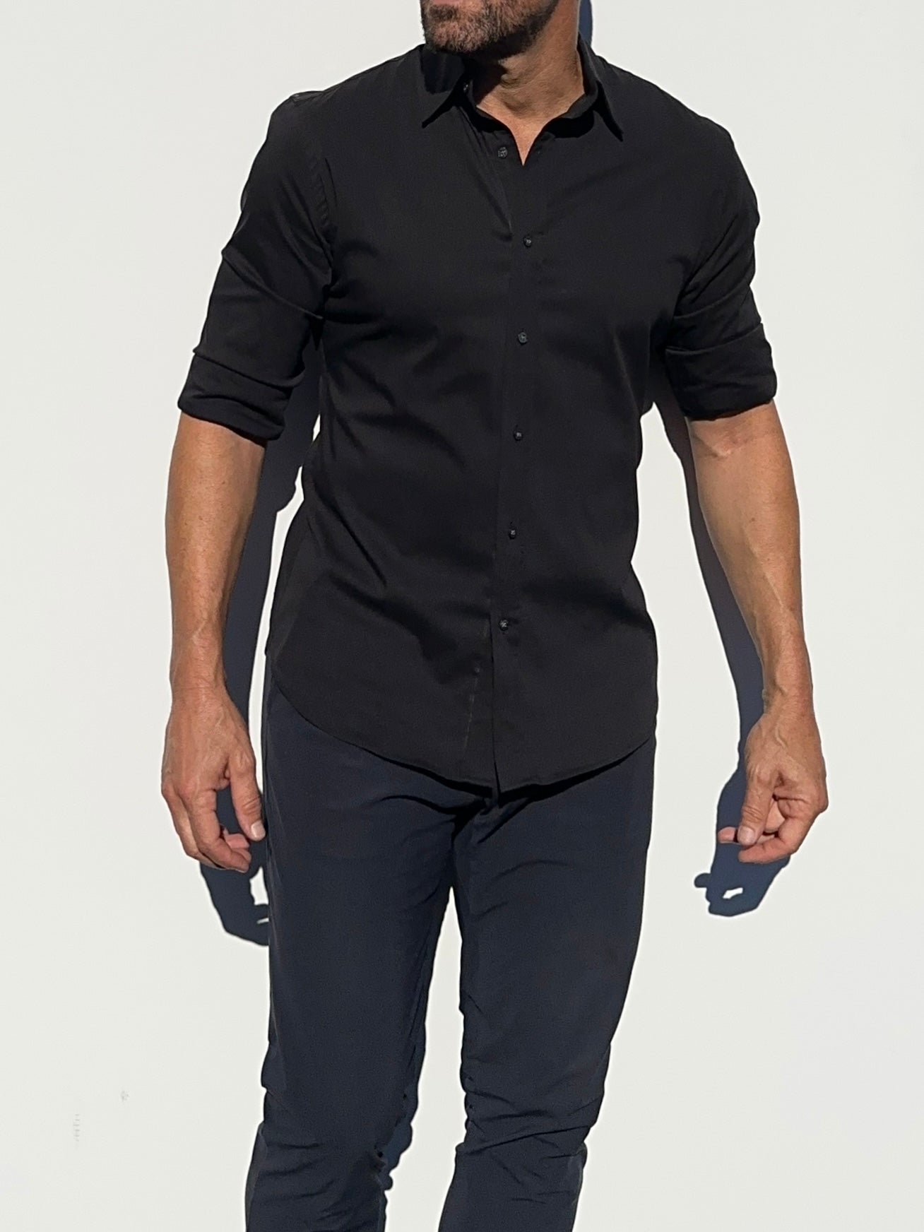 Mega-Stretch Performance Broadcloth - Black