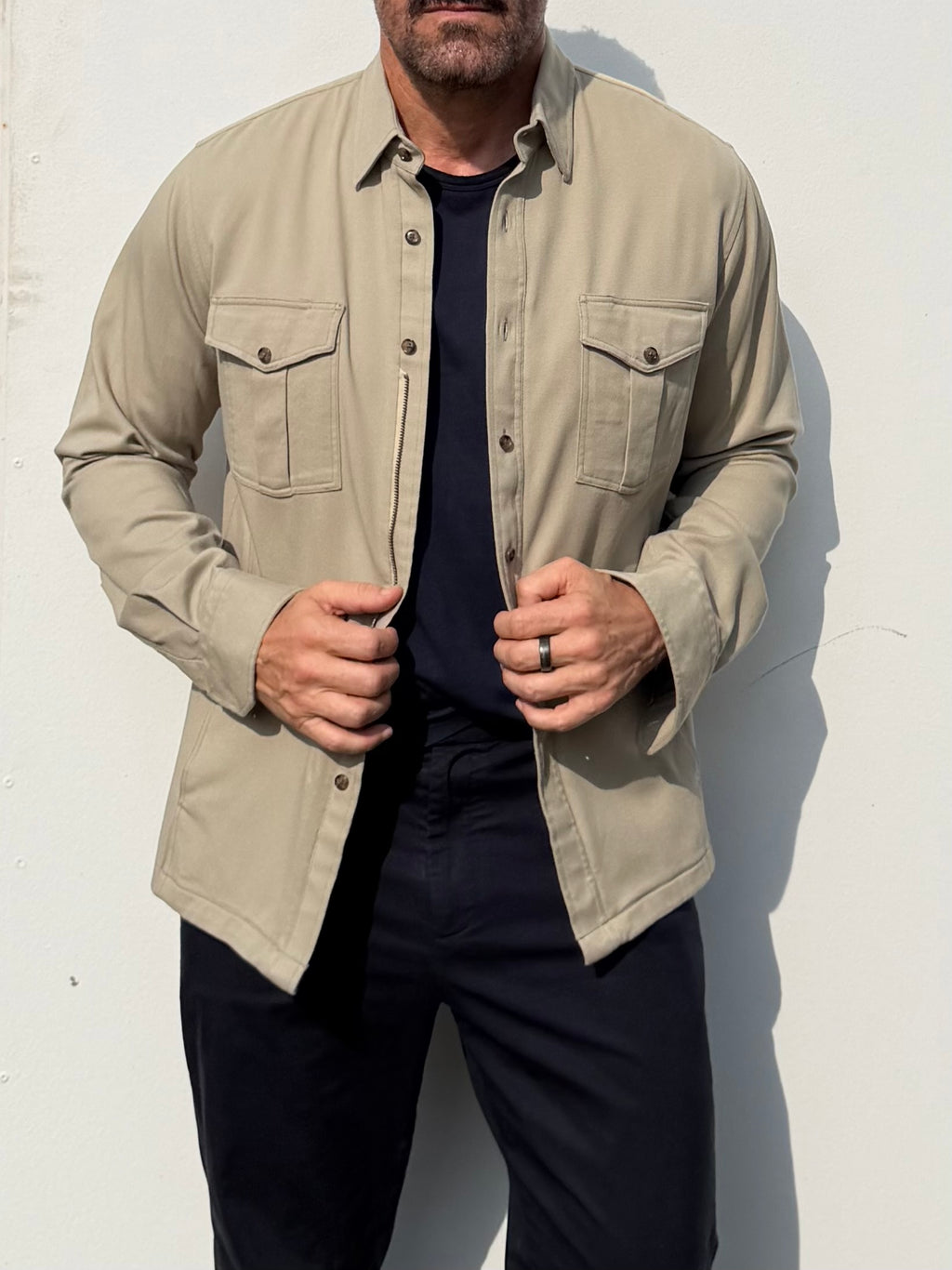 The Urban Legend Shirt-Jacket in Desert Tan - Tan