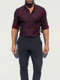 The After-Dark Twill - Oxblood Twill