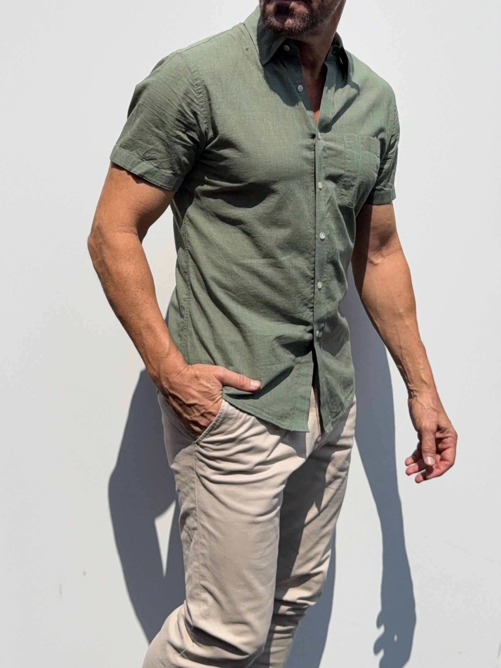 Super Lightweight Cotton - Moss Green