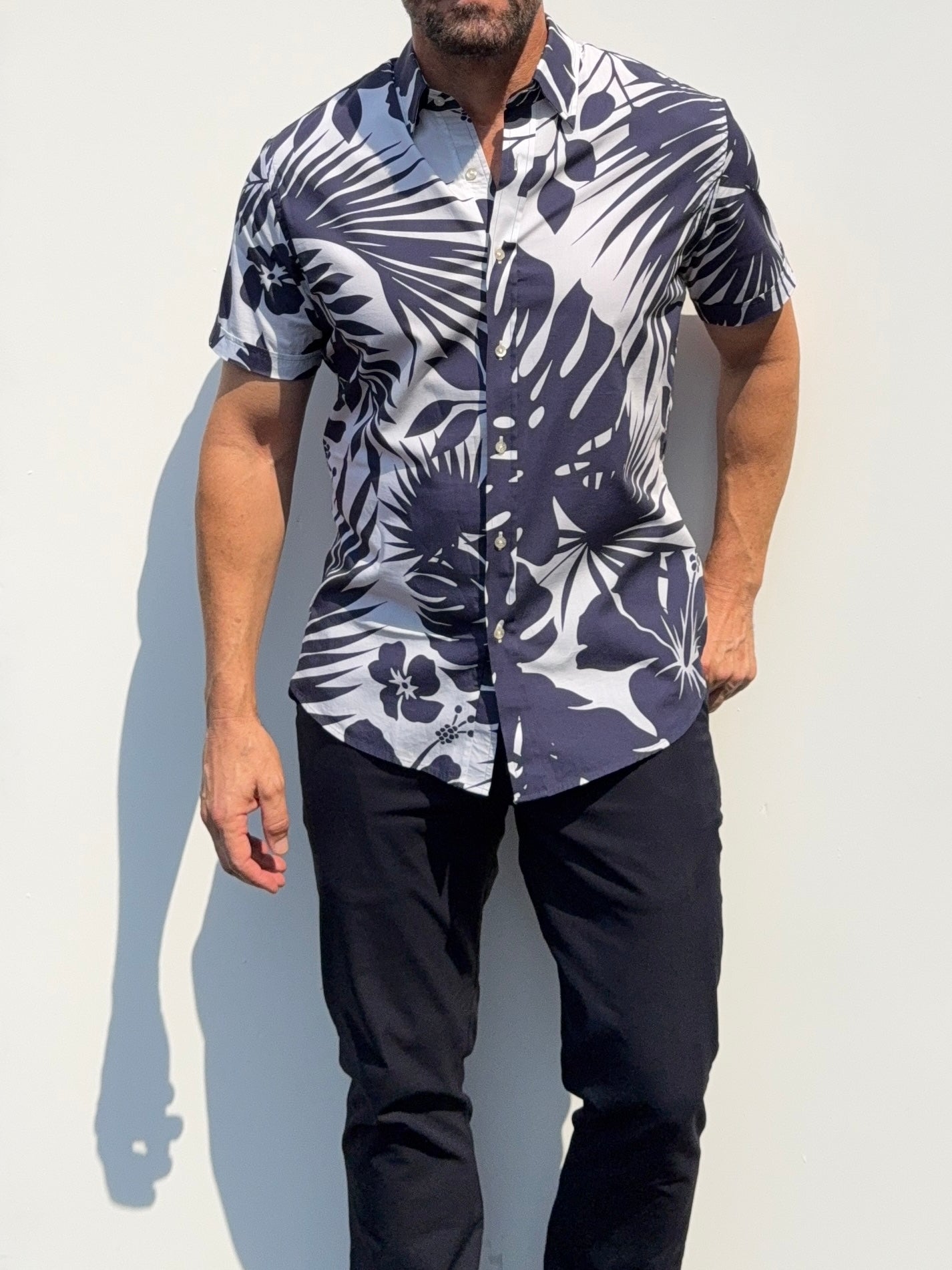 Jungle Print Party Shirt in Cotton