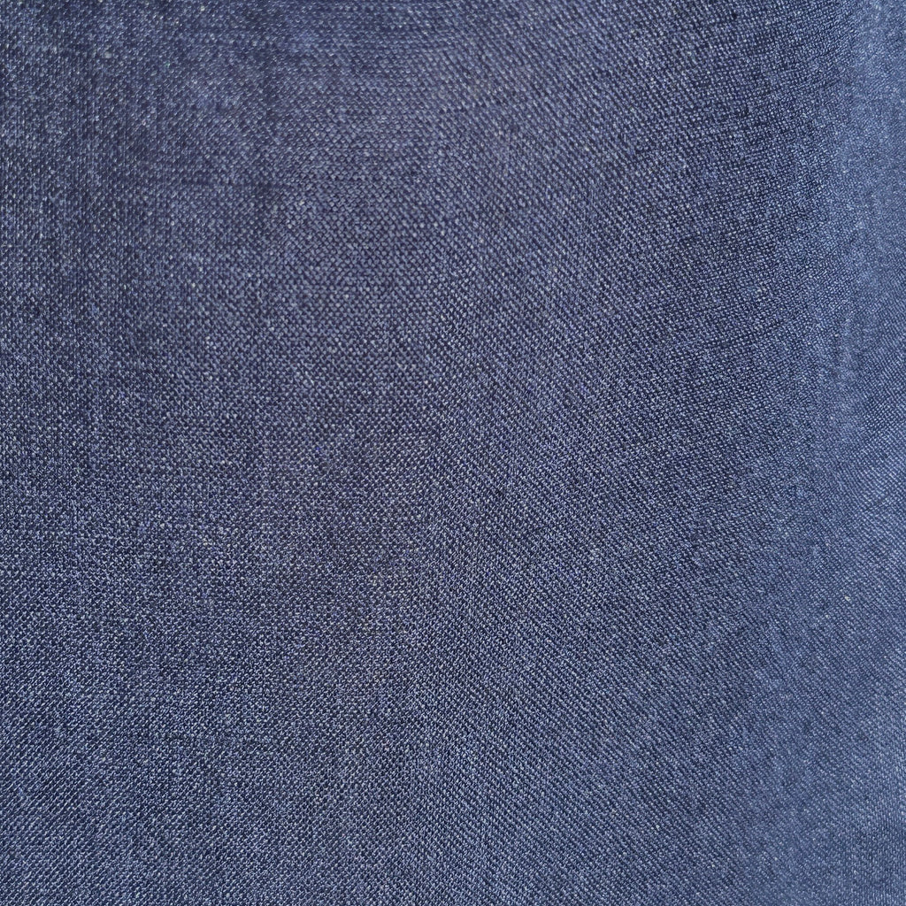 Short Sleeve 1-Pocket Linen Shirt - Navy