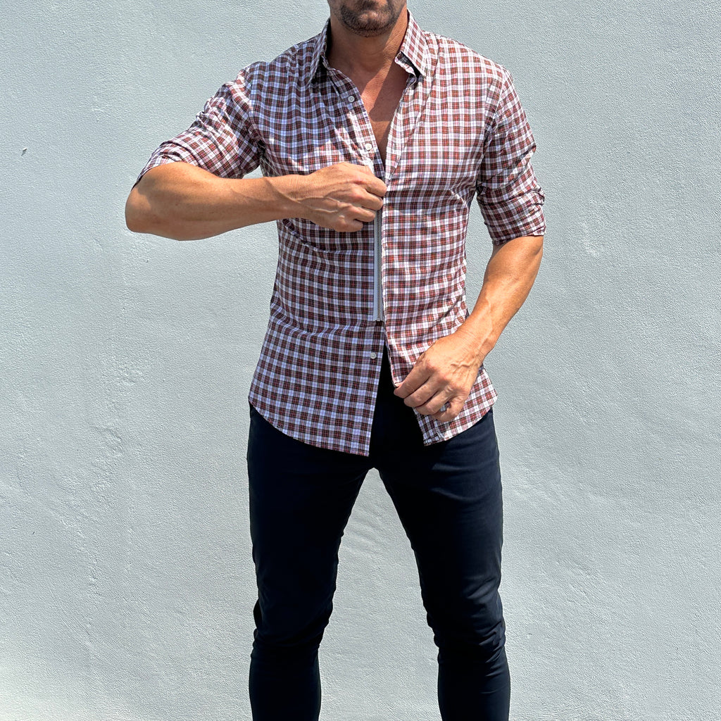 Red & White Organic Plaid - Red & White Plaid