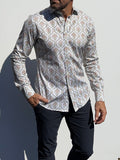 Ornate Party Shirt - Pale Blue
