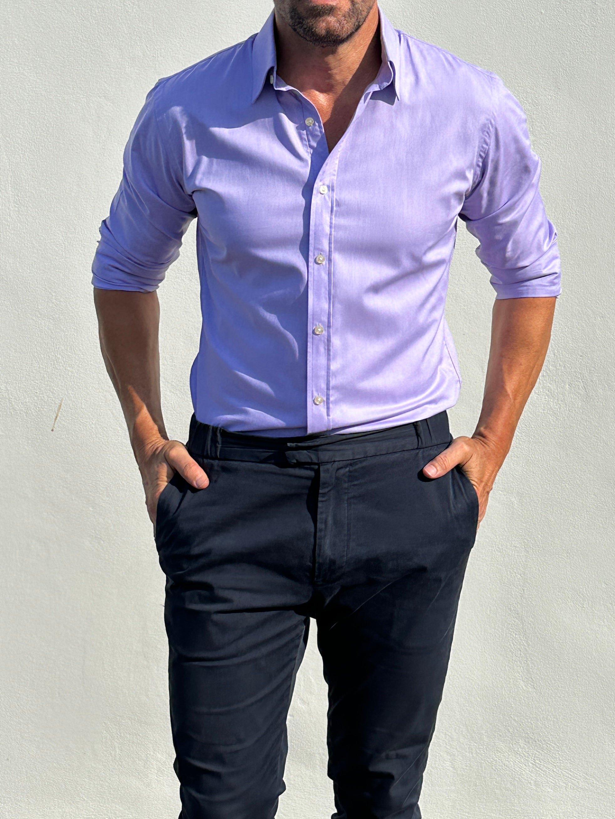 Wrinkle-Resistant OG Oxford - Lavender