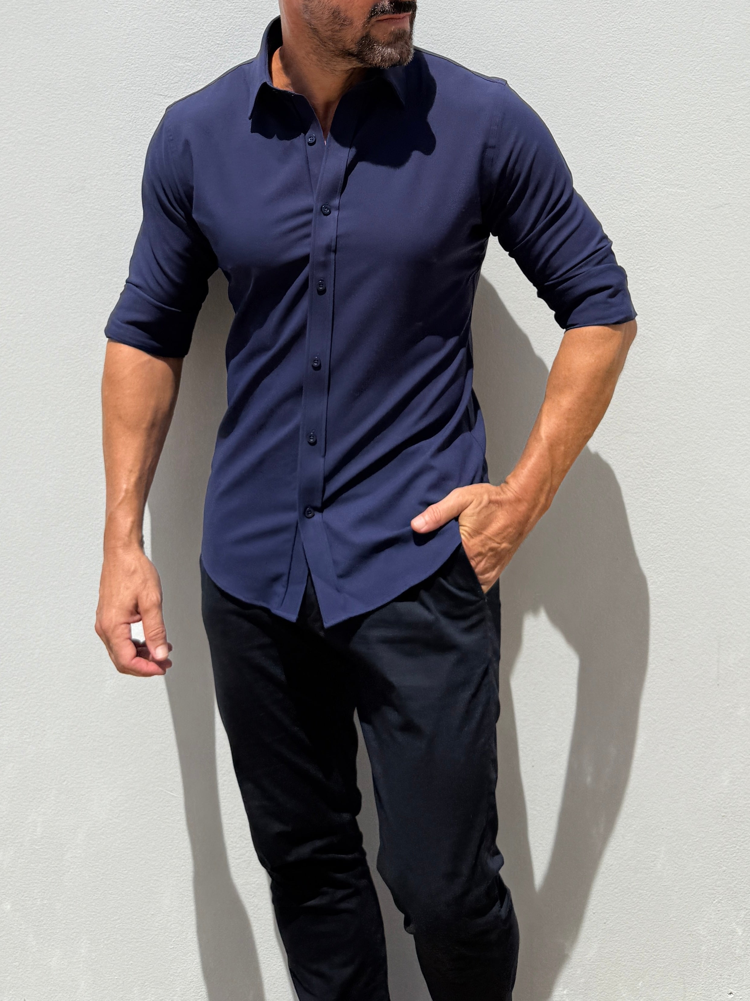 The Nomad Travel Shirt - Midnight