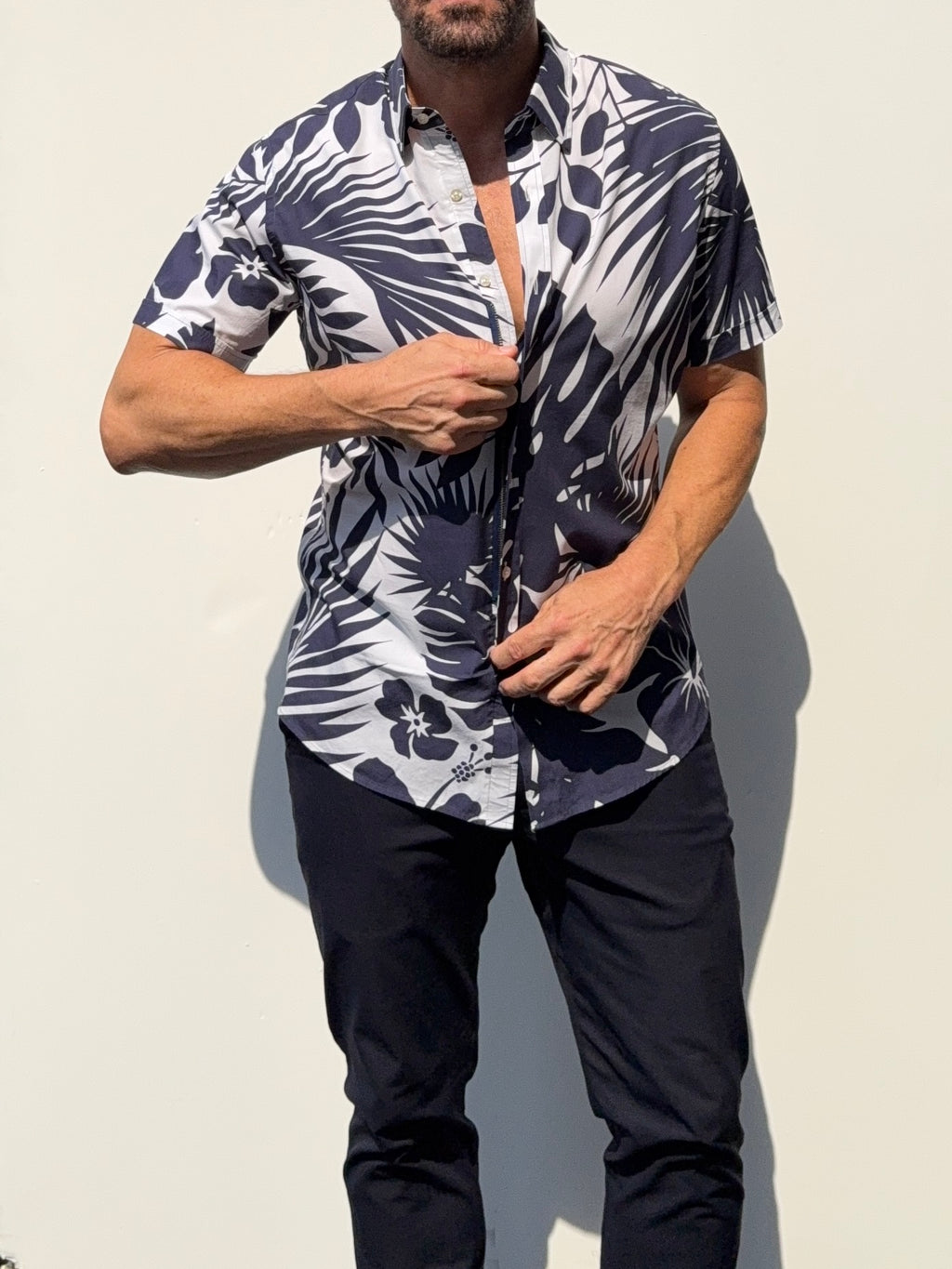 Jungle Print Party Shirt in Cotton