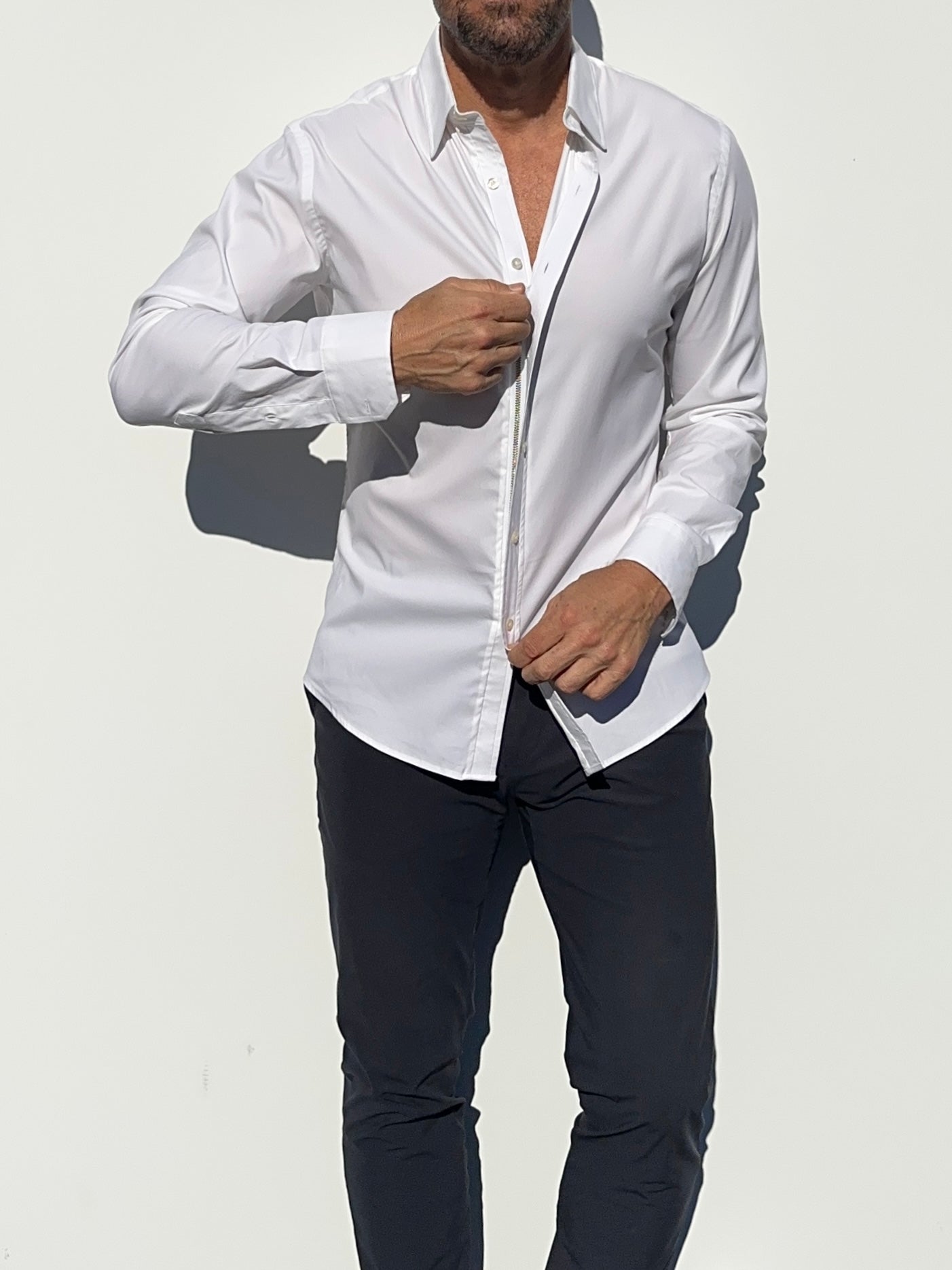 Mega-Stretch Performance Broadcloth - White