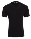 V-Neck T-shirt in Tedra™ - Black