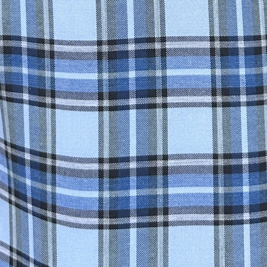 Light Blue Plaid Oxford - Light Blue Plaid