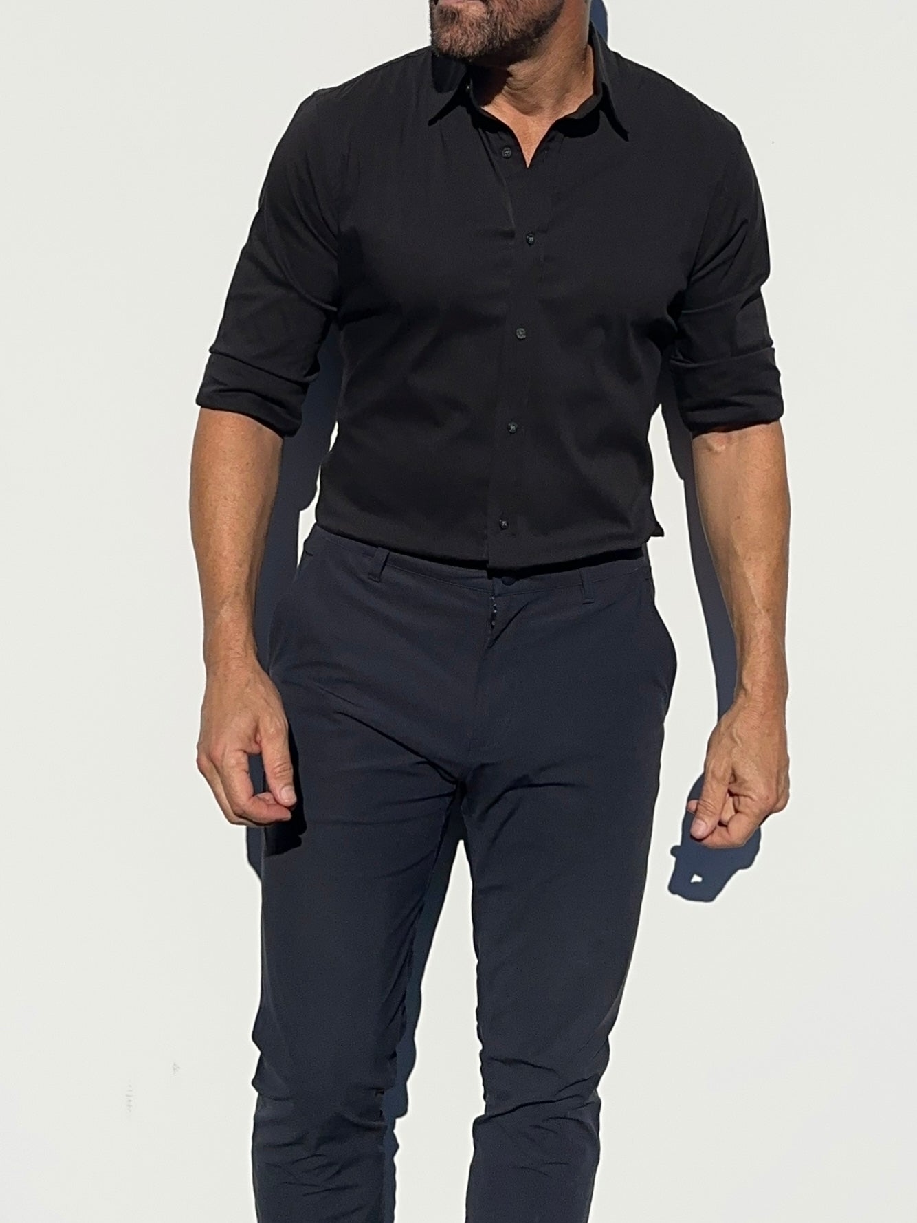 Mega-Stretch Performance Broadcloth - Black