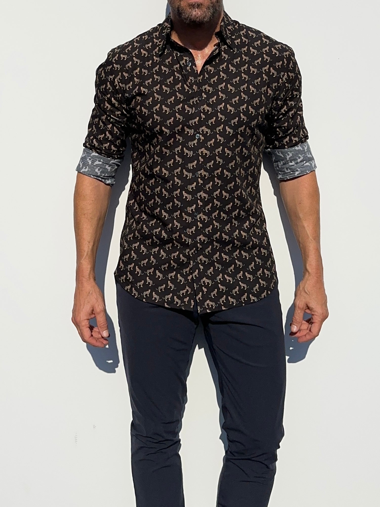 Small Print Party Shirt - The Cheetah