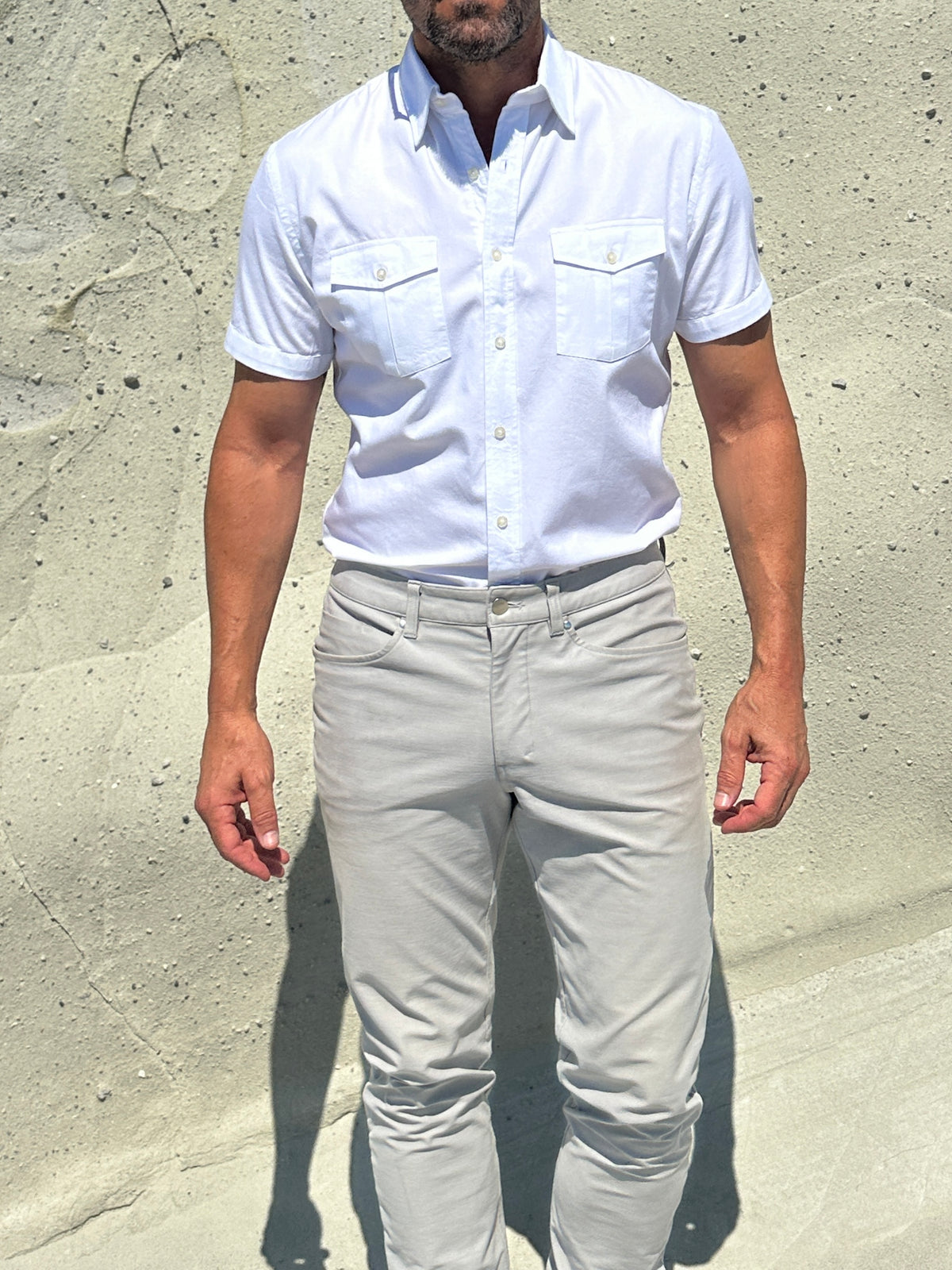 The Twill Cop Shirt - Optic White