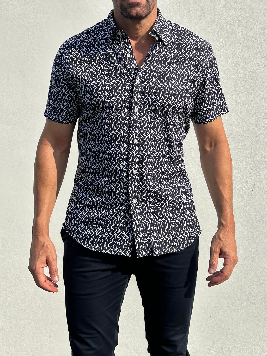 Blue Lightning Party Shirt - Midnight Lightning