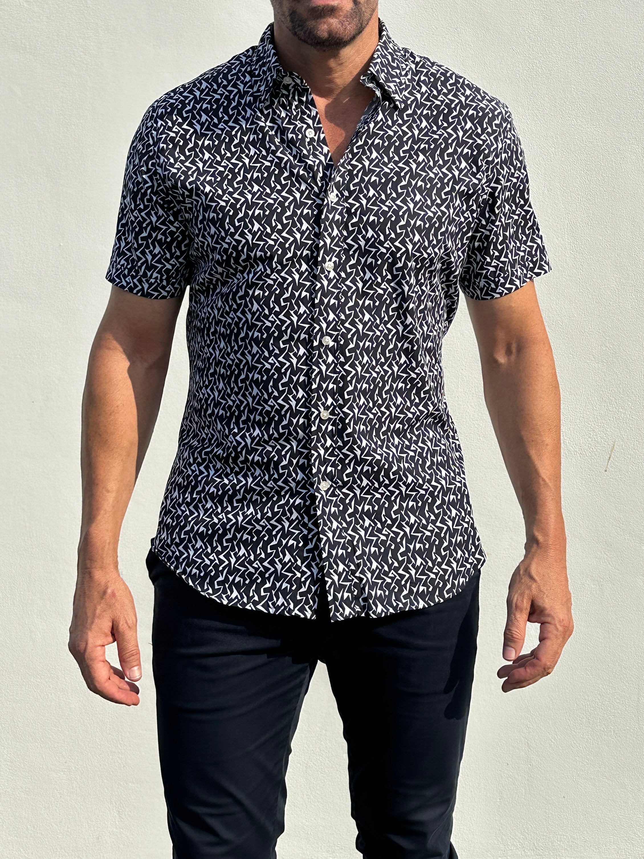 Blue Lightning Party Shirt - Midnight Lightning