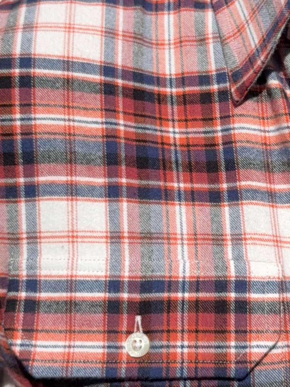 Blue & Orange Utility Flannel - Blue & Orange