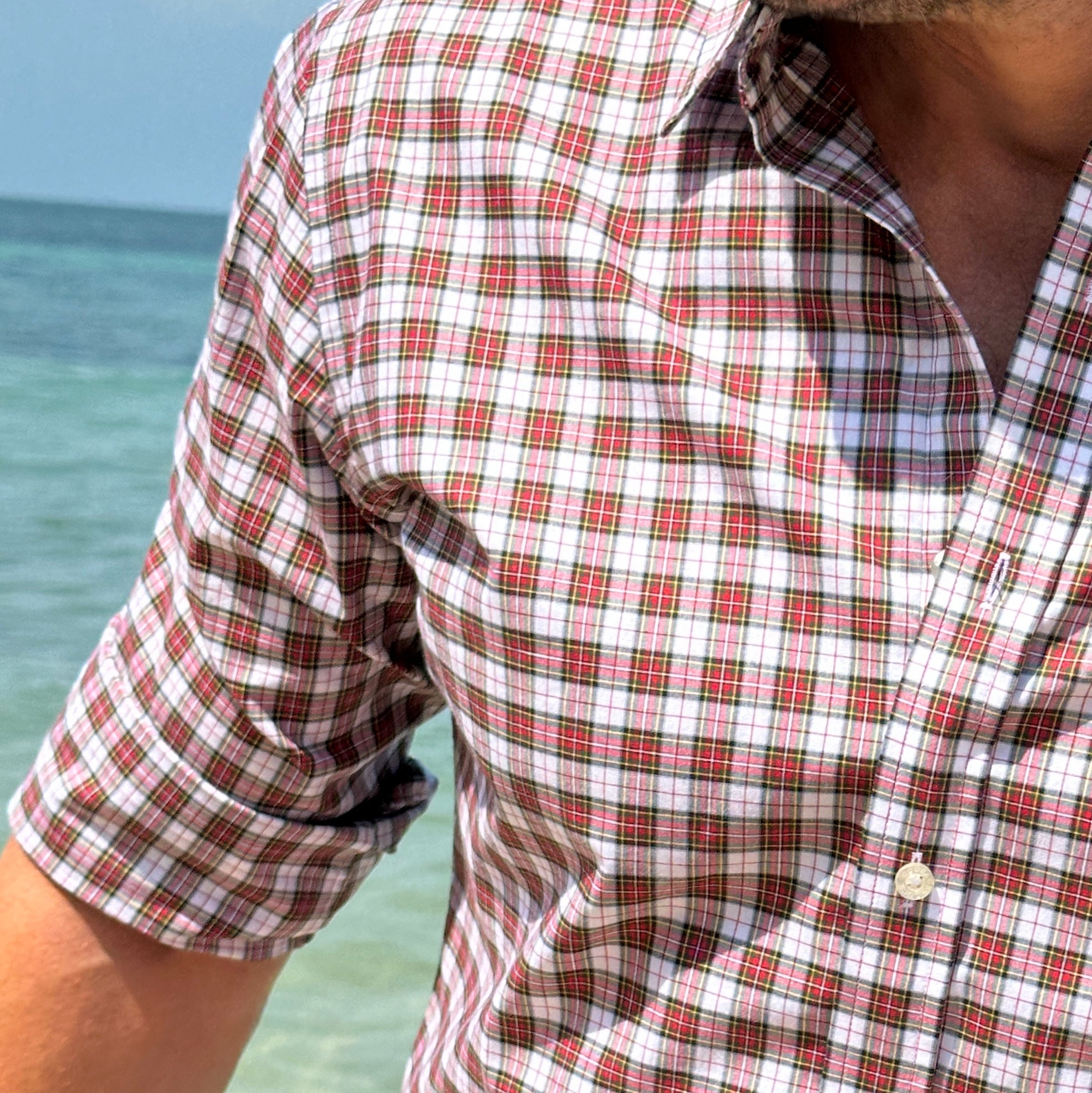 Red & White Organic Plaid - Red & White Plaid
