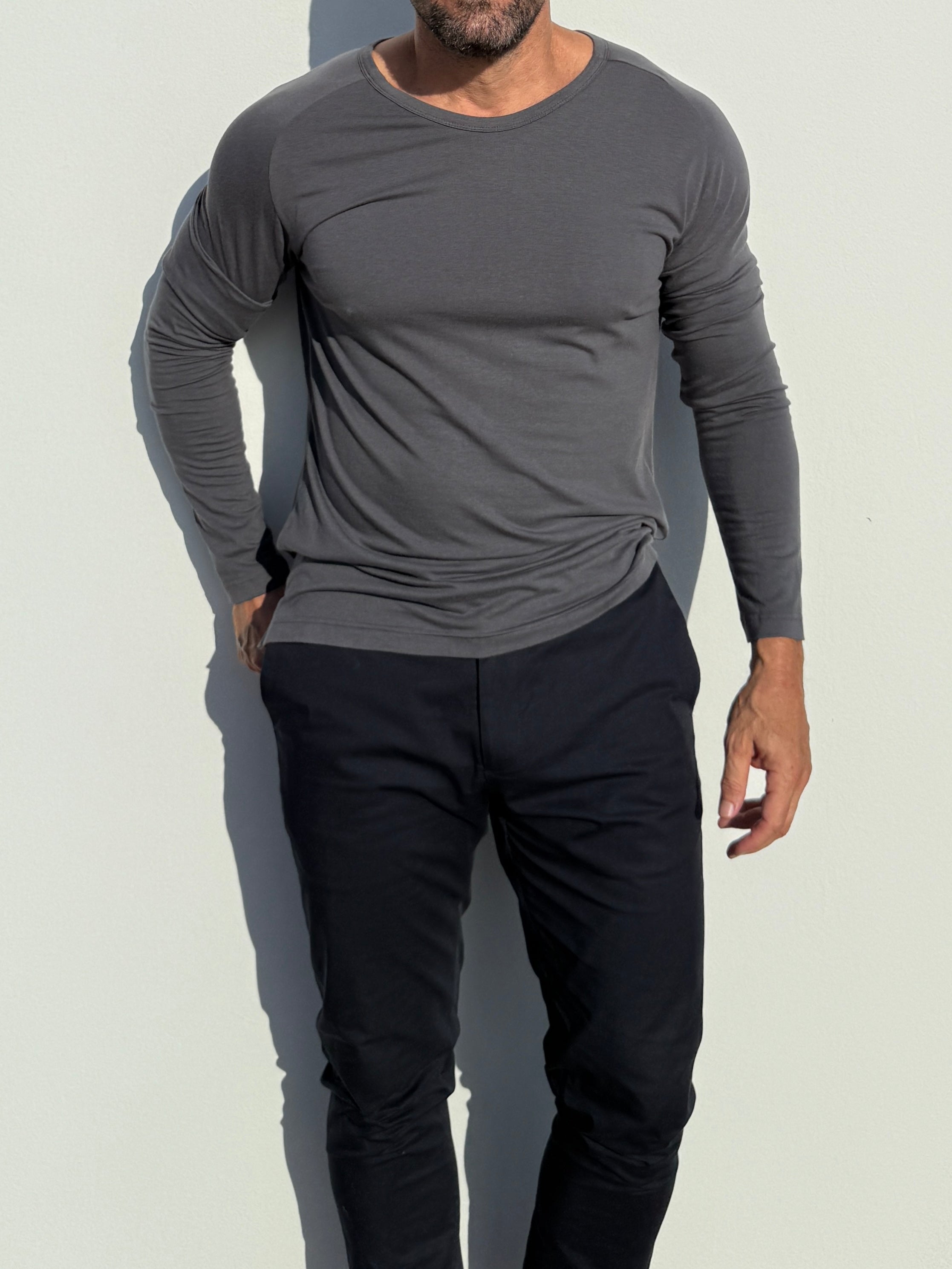 Raglan Sleeve T-shirt in Tedra™ - Slate