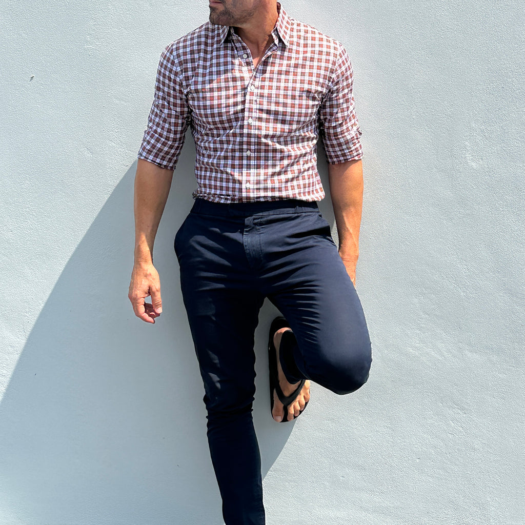 Red & White Organic Plaid - Red & White Plaid