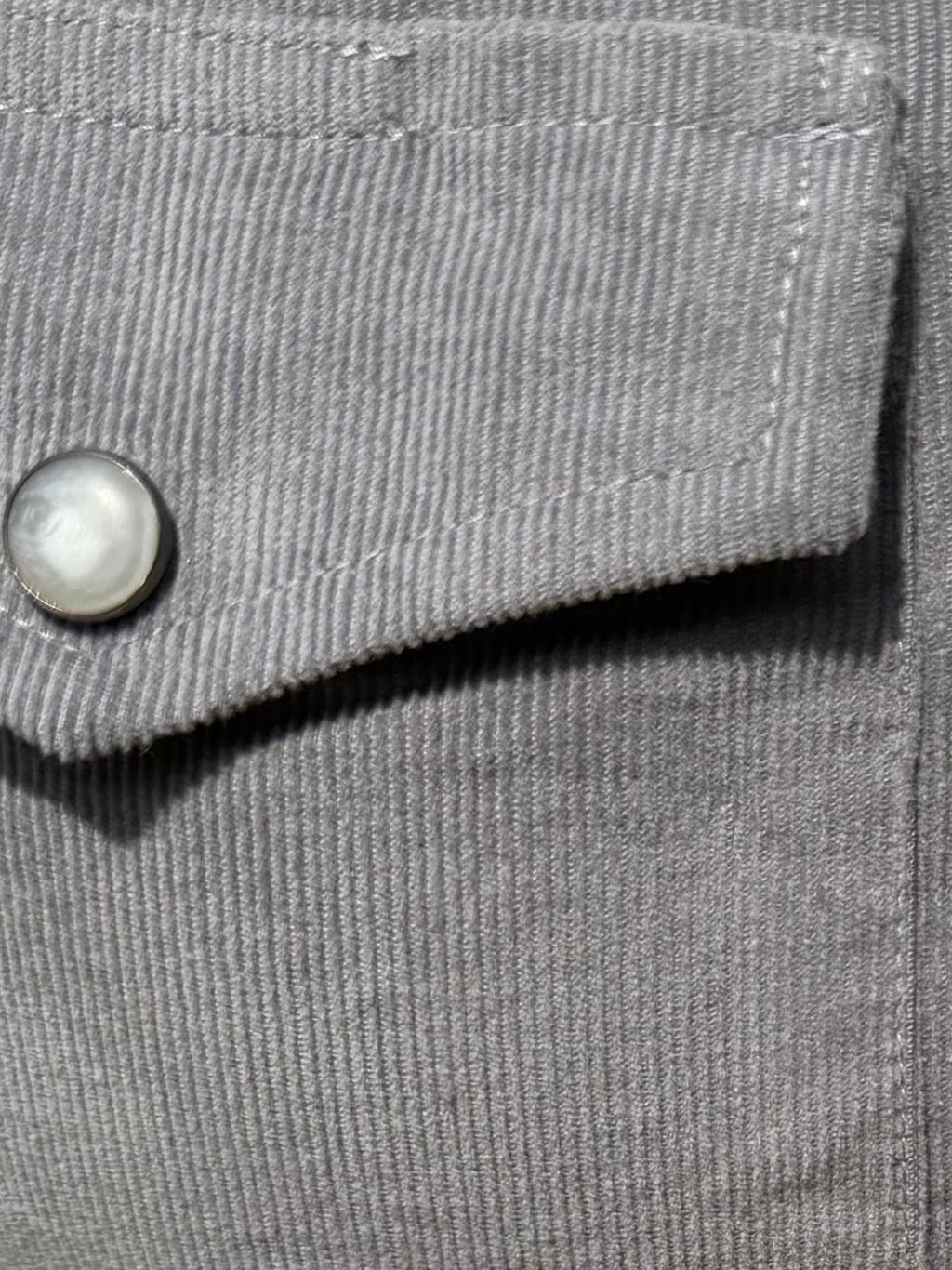 The Corduroy Western - Gunmetal Gray