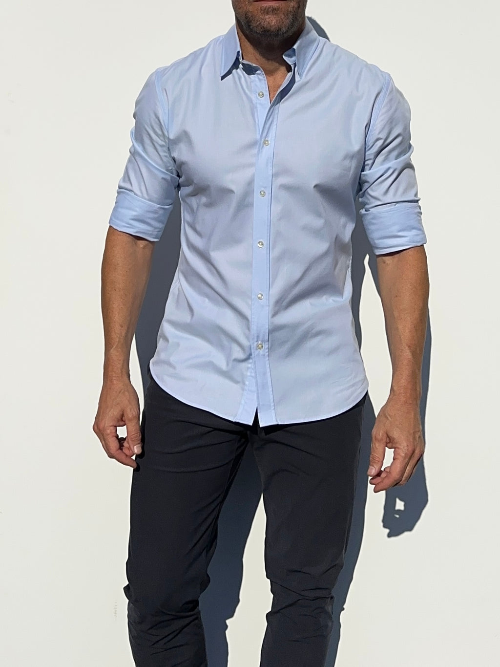Wrinkle-Resistant OG Oxford - Light Blue