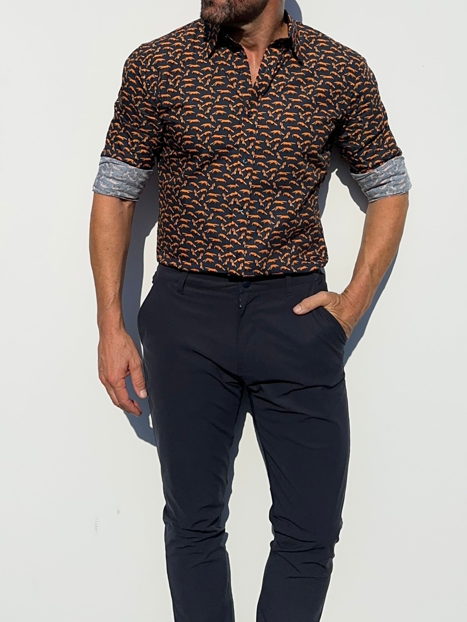Small Print Party Shirt - Fox Party