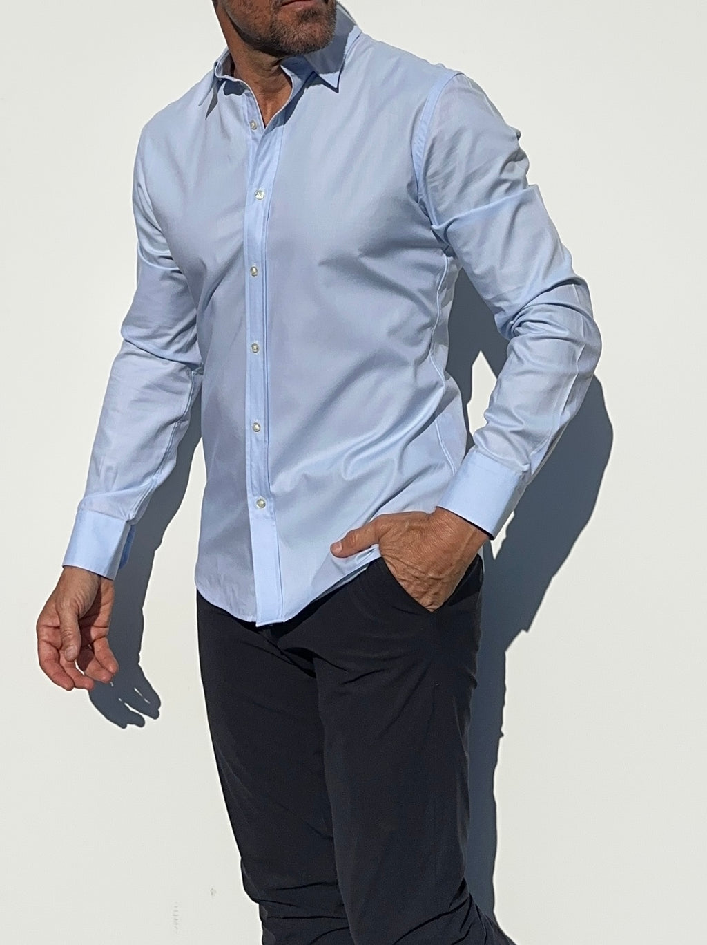 Wrinkle-Resistant OG Oxford - Light Blue