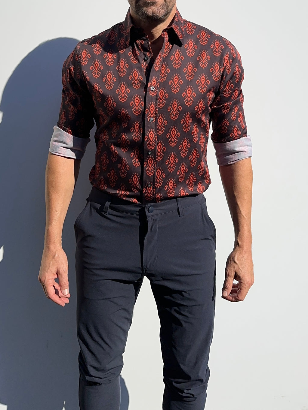 Fleur-de-Lis Party Shirt - Bordeaux