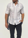 The Raider Shirt in Brushed Twill - Ivory