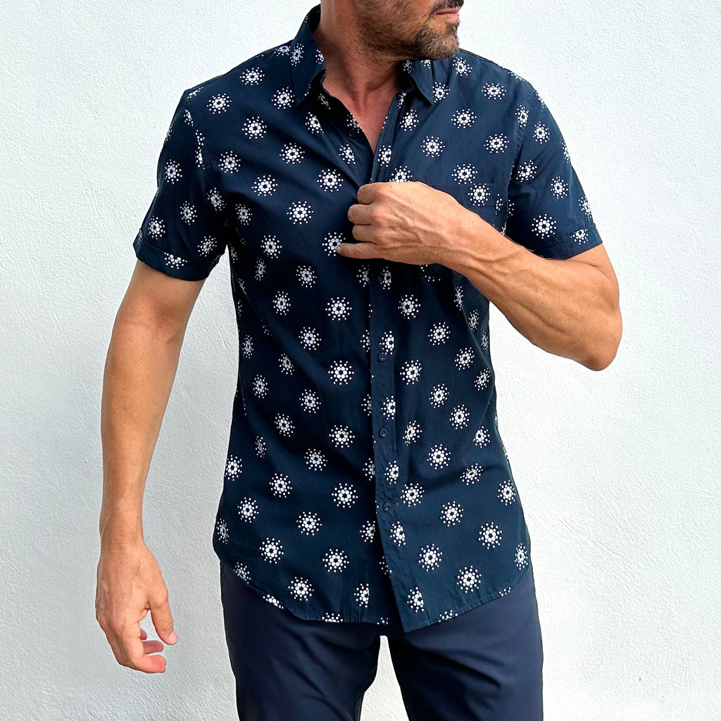 Cardano Summer - Navy Print